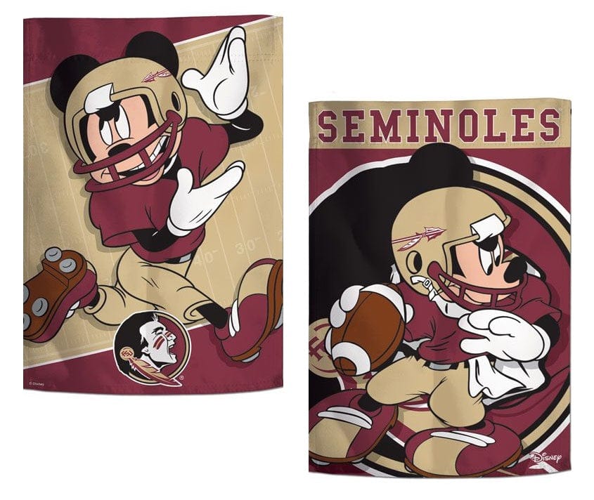 Florida State Seminoles Garden Flag 2 Sided Mickey Mouse heartlandflags