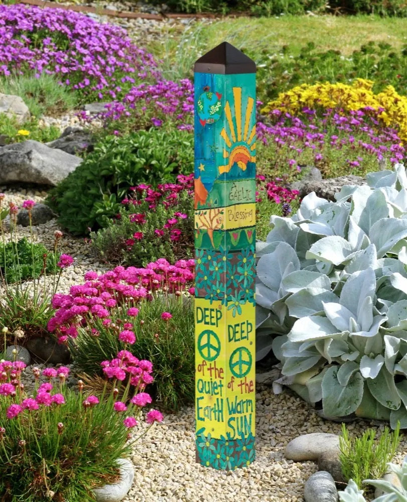 Gaelic Blessing Art Pole 40 Inches heartlandflags