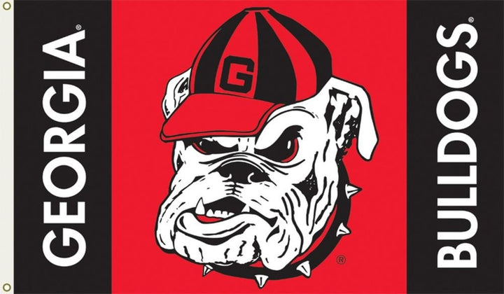 Georgia Bulldog Head Flag 3x5 Throwback heartlandflags