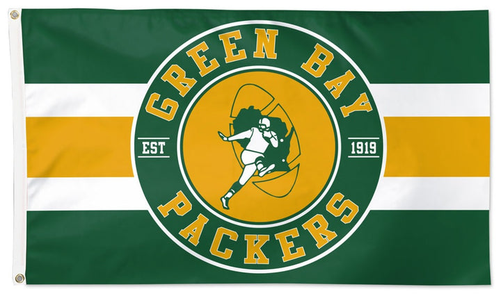 Green Bay Packers Flag 3x5 Classic Logo heartlandflags