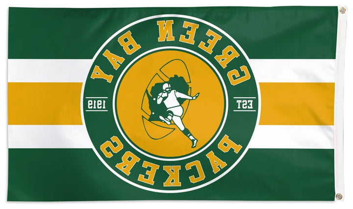 Green Bay Packers Flag 3x5 Classic Logo heartlandflags