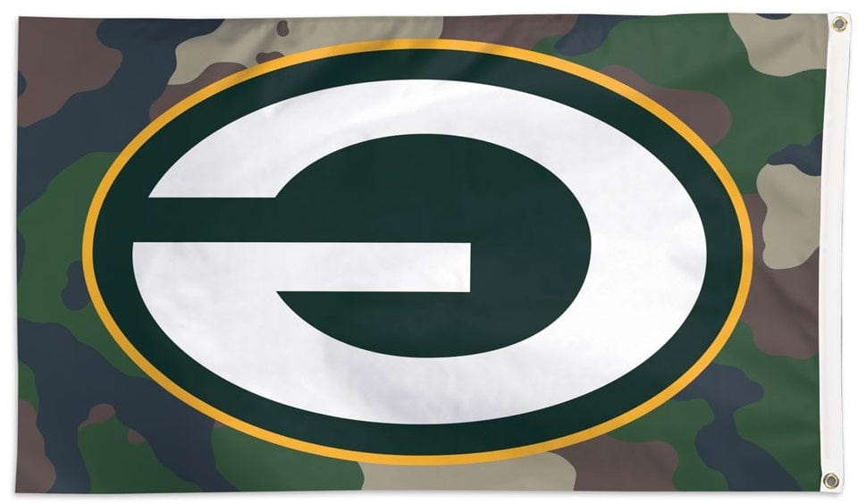 Green Bay Packers Flag 3x5 Military Camouflage heartlandflags