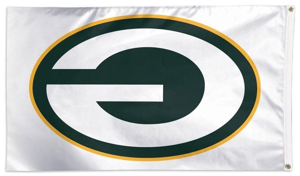 Green Bay Packers Flag 3x5 White heartlandflags