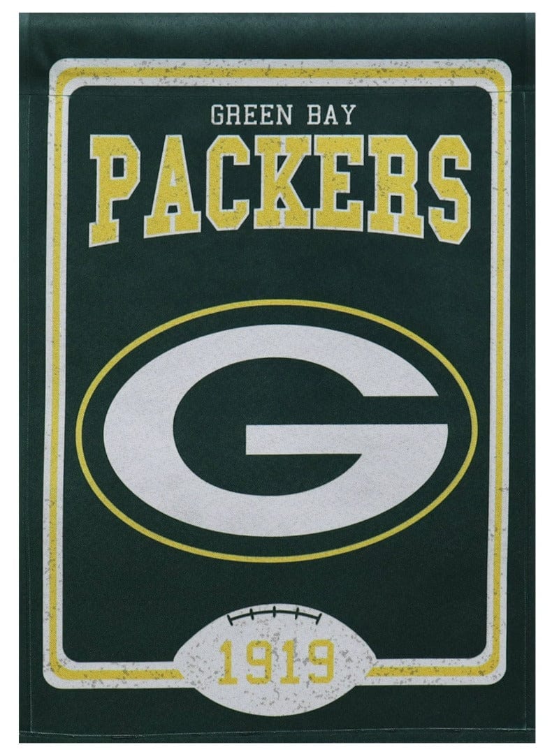 Green Bay Packers Garden Flag 2 Sided 1919 Vintage heartlandflags