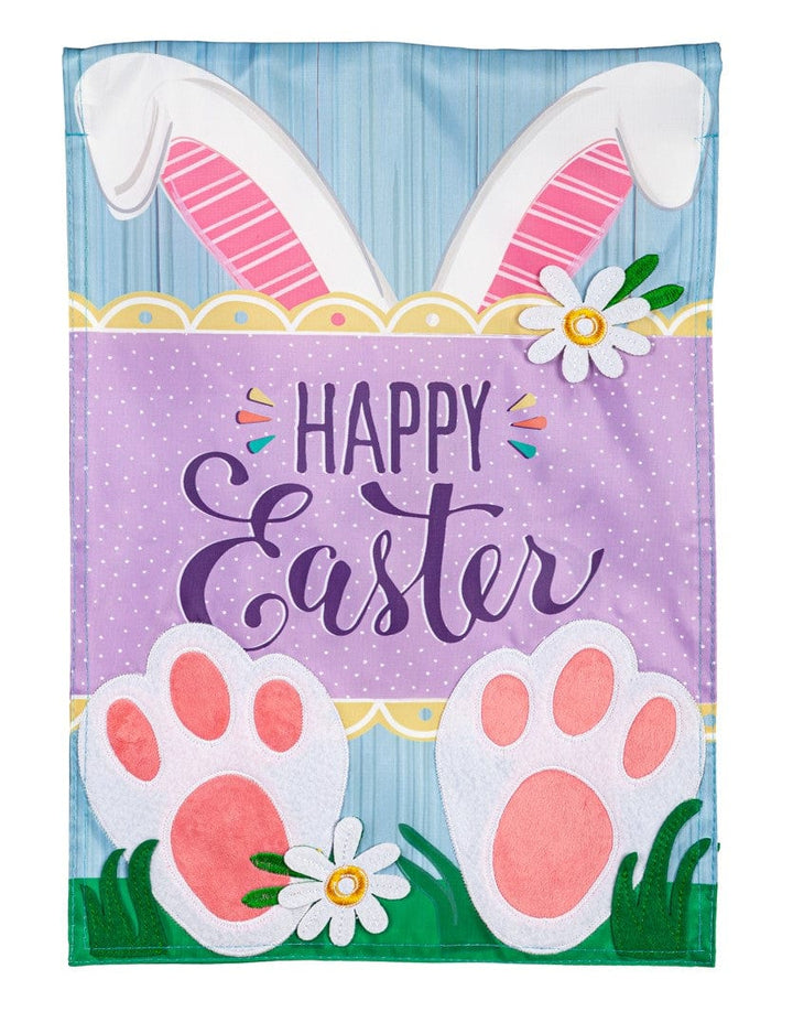 Happy Easter Bunny Garden Flag Applique 2 Sided heartlandflags