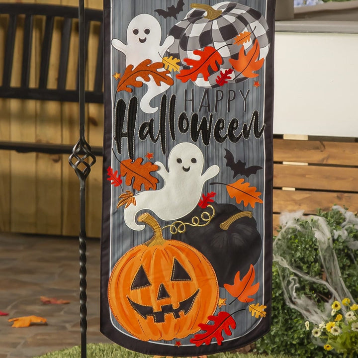 Happy Halloween Long Garden Flag 2 Sided XL heartlandflags