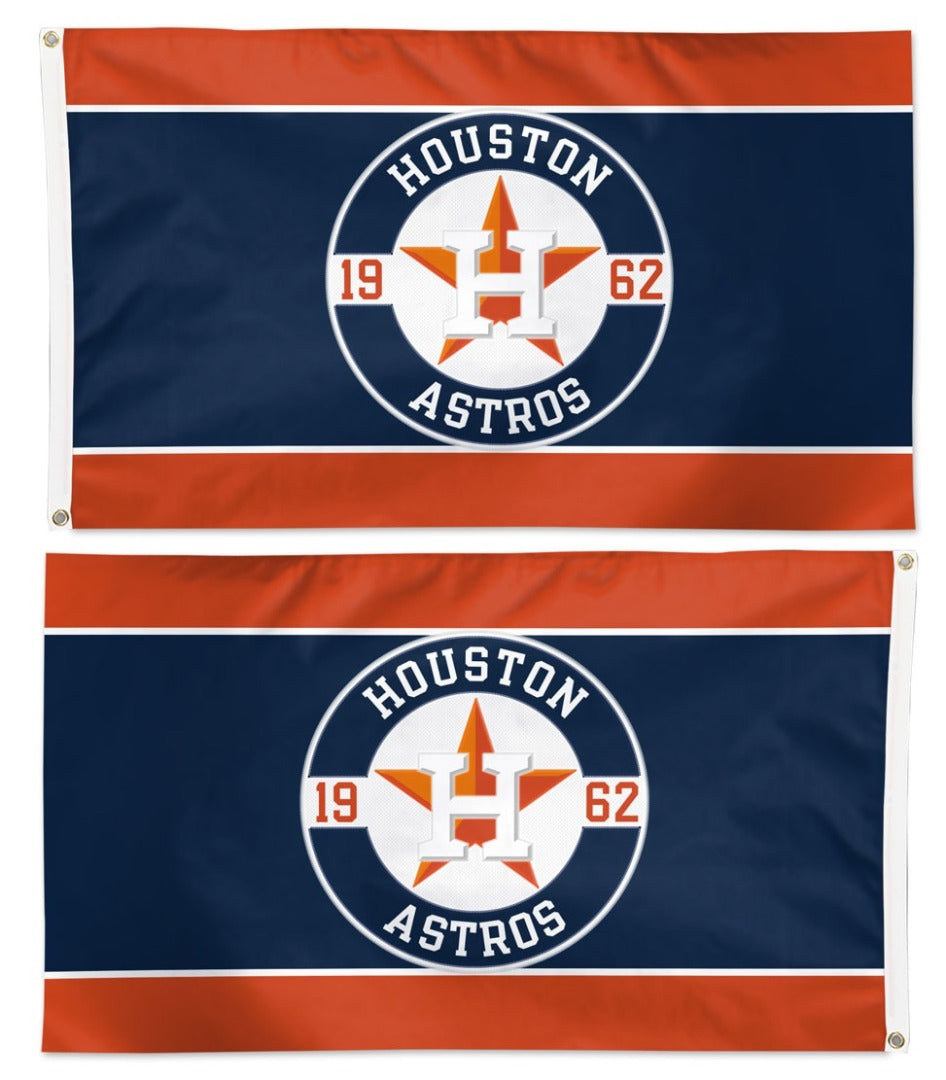 Houston Astros Embroidered Flag 2 Sided 3x5 heartlandflags