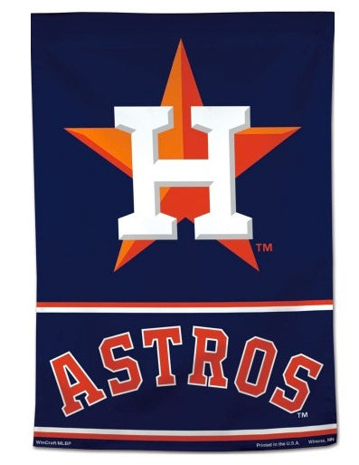 Houston Astros Flag Wordmark House Banner heartlandflags