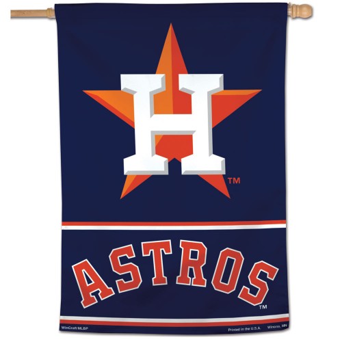 Houston Astros Flag Wordmark House Banner heartlandflags