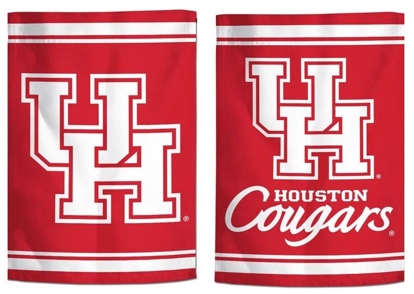 Houston Cougars Garden Flag 2 Sided Both Logos heartlandflags