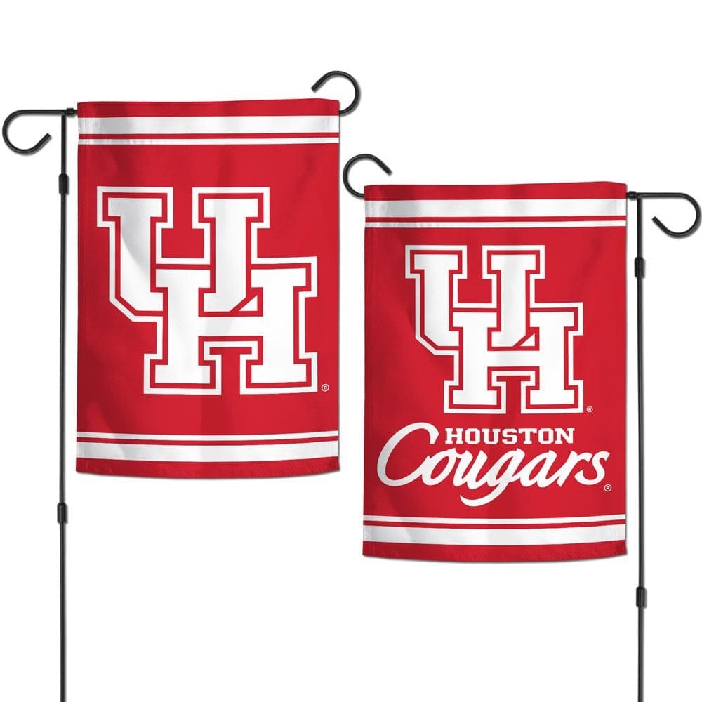 Houston Cougars Garden Flag 2 Sided Both Logos heartlandflags