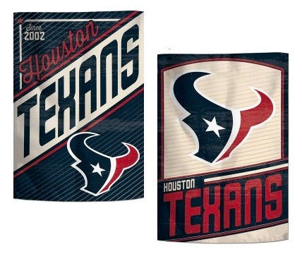 Houston Texans Garden Flag 2 Sided Retro Vintage Logo heartlandflags