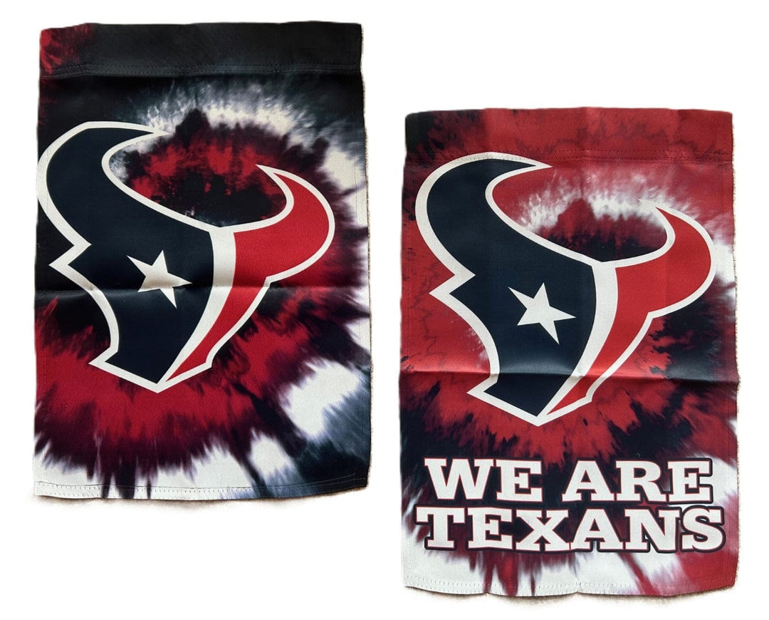 Houston Texans Garden Flag 2 Sided Tie Dyed heartlandflags