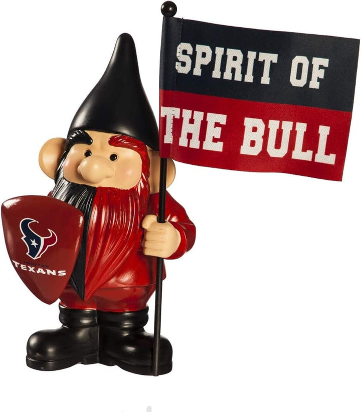 Houston Texans Gnome with Flag Spirit of the Bull heartlandflags