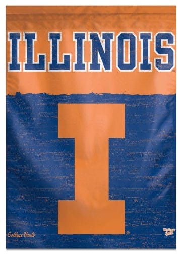 Illinois University Banner Throwback Logo heartlandflags