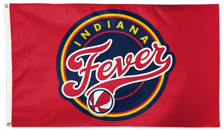 Indiana Fever Flag 3x5 Logo Red heartlandflags