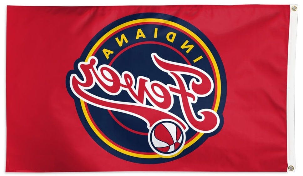 Indiana Fever Flag 3x5 Logo Red heartlandflags