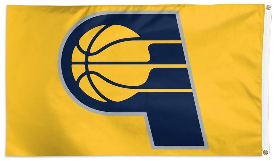 Indiana Pacers Flag 3x5 Yellow Logo heartlandflags