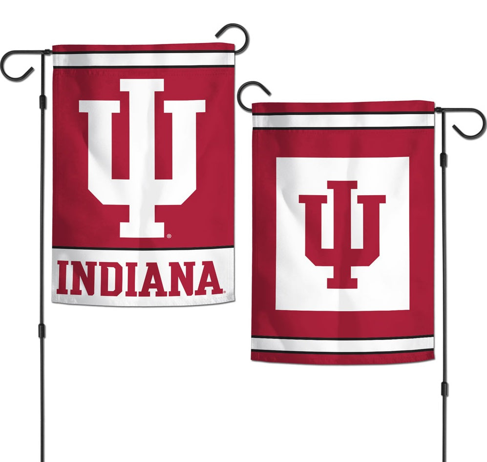 Indiana University Garden Flag 2 Sided Logo heartlandflags