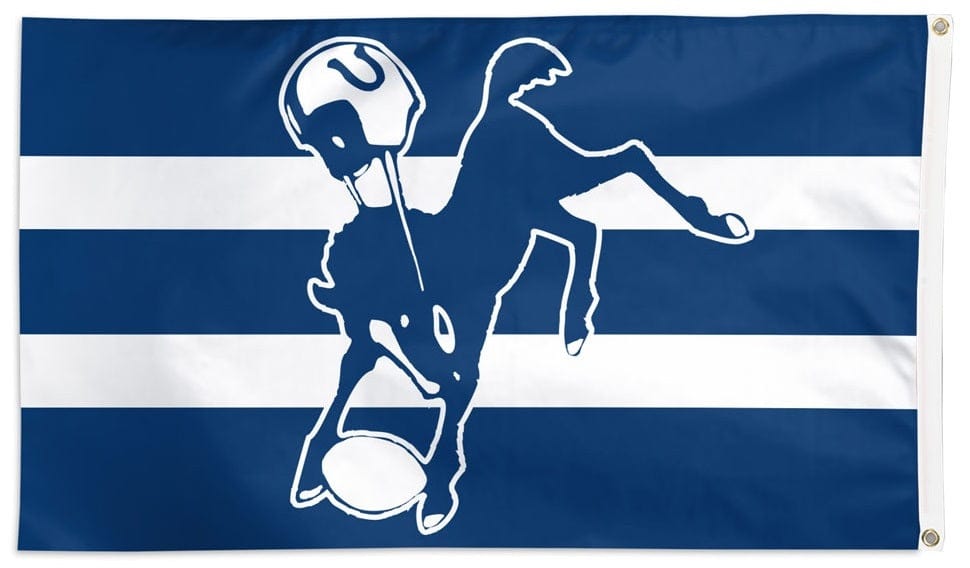 Indianapolis Colts Flag 3x5 Retro Logo heartlandflags