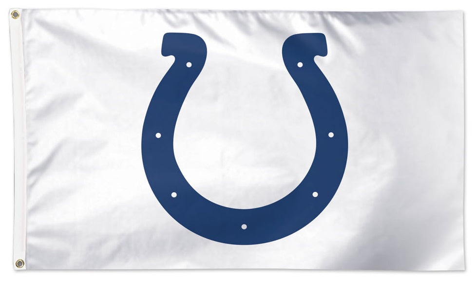 Indianapolis Colts Flag 3x5 White Logo heartlandflags