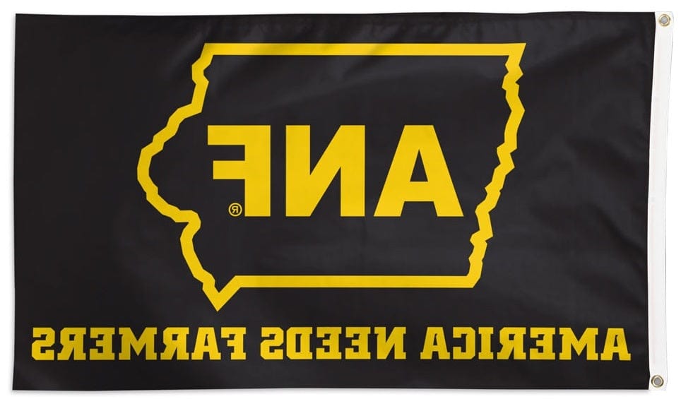 Iowa Hawkeyes Flag 3x5 ANF State of Iowa heartlandflags