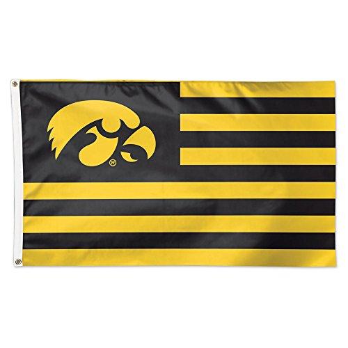 Iowa Hawkeyes Flag 3x5 Patriotic Stripes heartlandflags