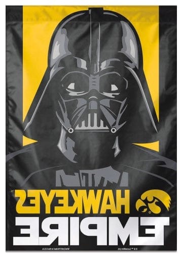 Iowa Hawkeyes Star Wars Banner Flag Darth Vader heartlandflags