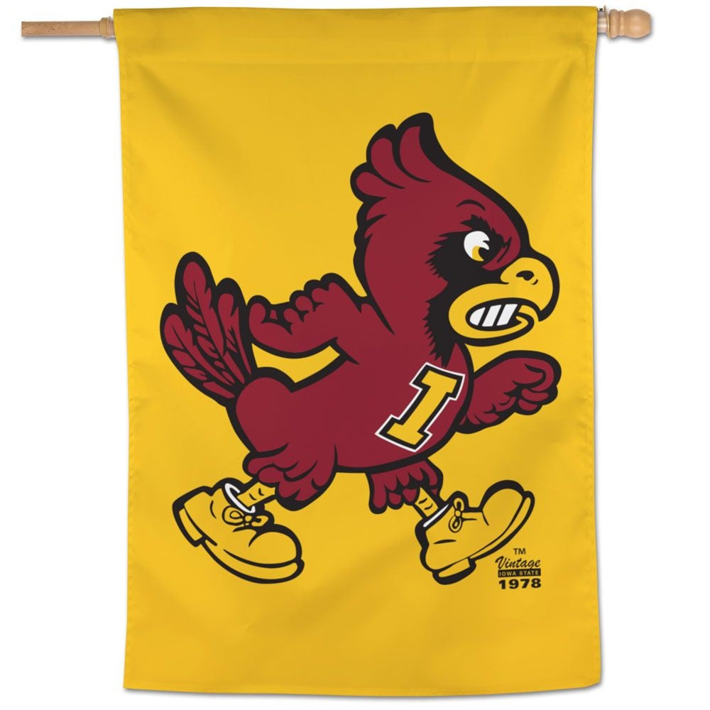 Iowa State Banner 2 Sided Angry Cy heartlandflags