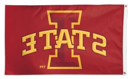 Iowa State Cyclones Flag 3x5 Cardinal I State Logo heartlandflags