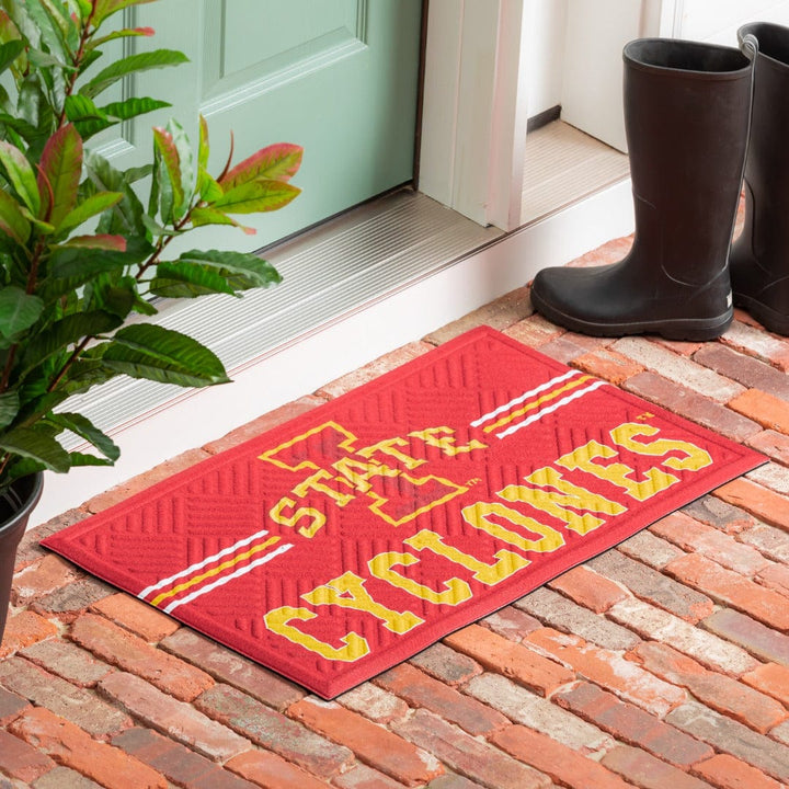 Iowa State Cyclones Floor Mat Embossed Cross Hatch heartlandflags