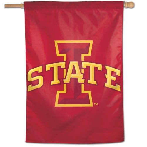 Iowa State Cyclones Logo Flag Vertical Banner heartlandflags