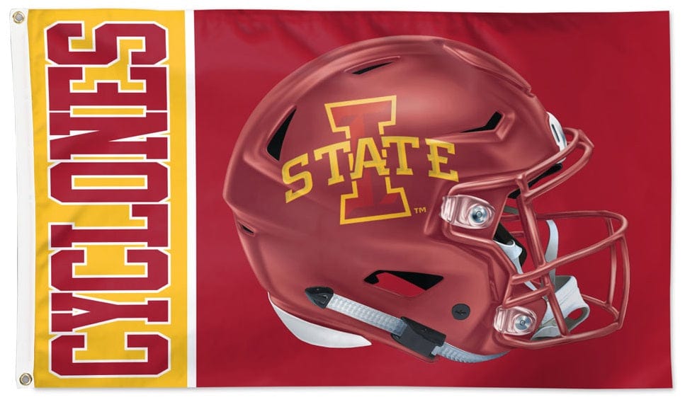 Iowa State Flag 3x5 Cyclones Helmet heartlandflags