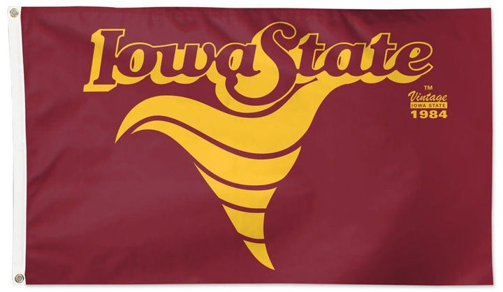 Iowa State Flag 3x5 Vintage Cyclone Logo 2 Sided heartlandflags