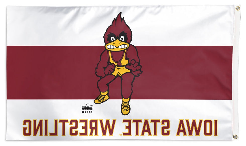 Iowa State Wrestling Flag 3x5 heartlandflags