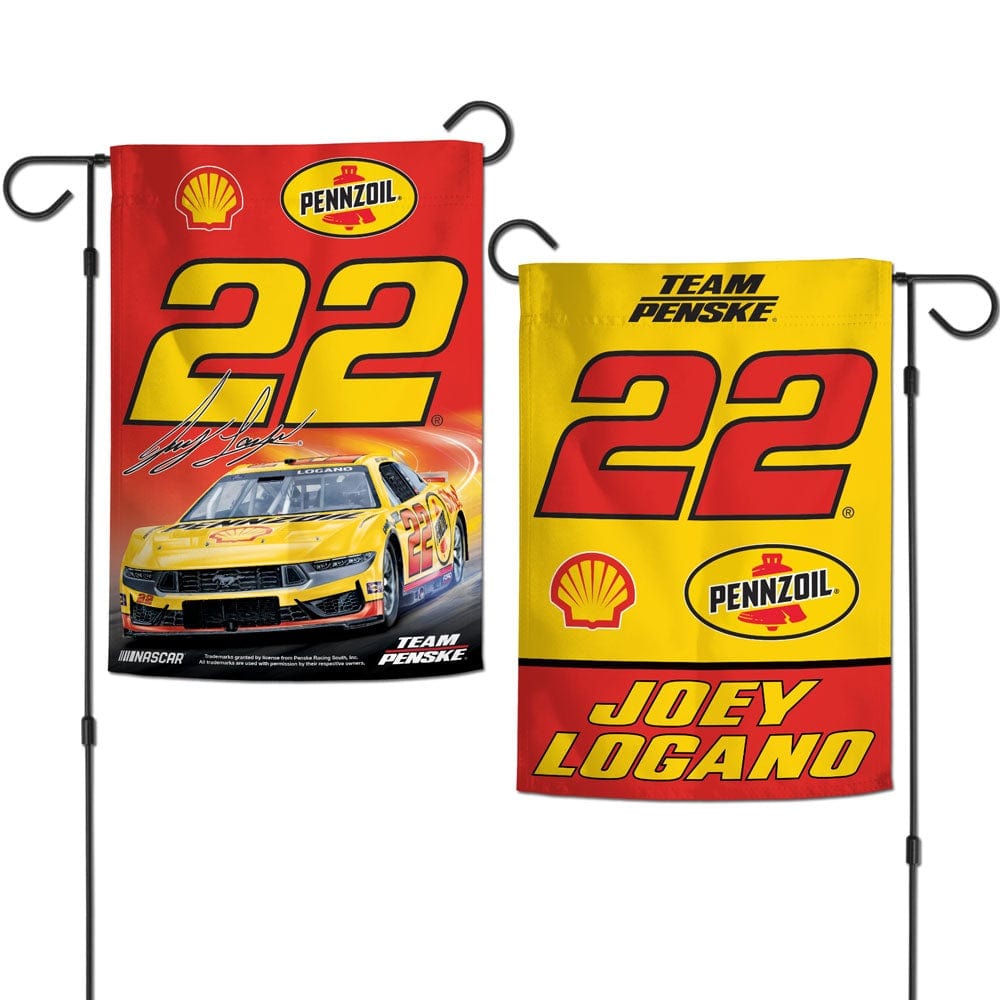 Joey Logano Garden Flag 2 Sided 2024 heartlandflags