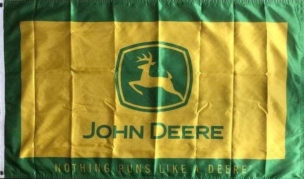 John Deere Flag 3x5 Single Sided Nothing Runs Like A Deere heartlandflags