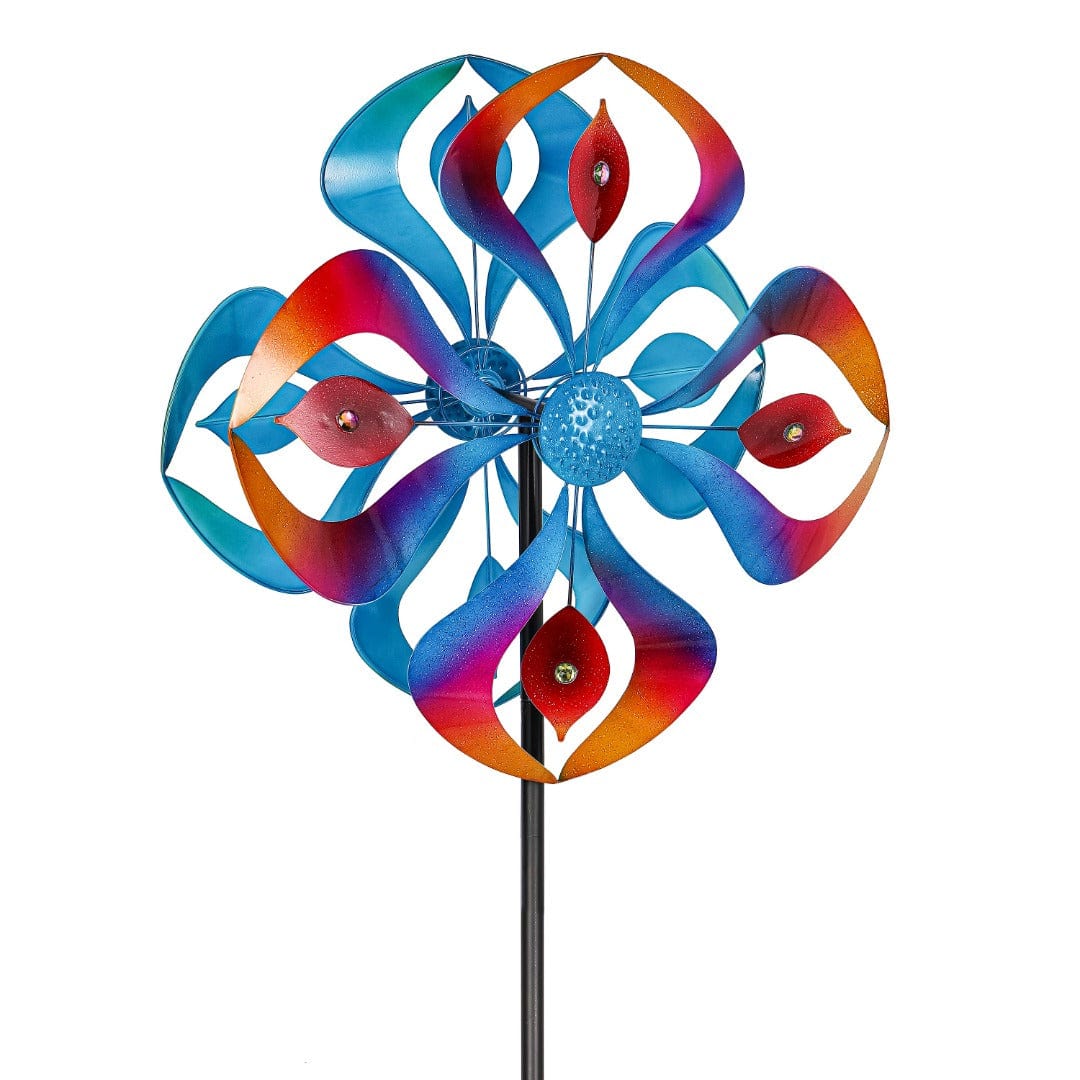 Kaleidoscope Wind Spinner 75 Inches Tall heartlandflags