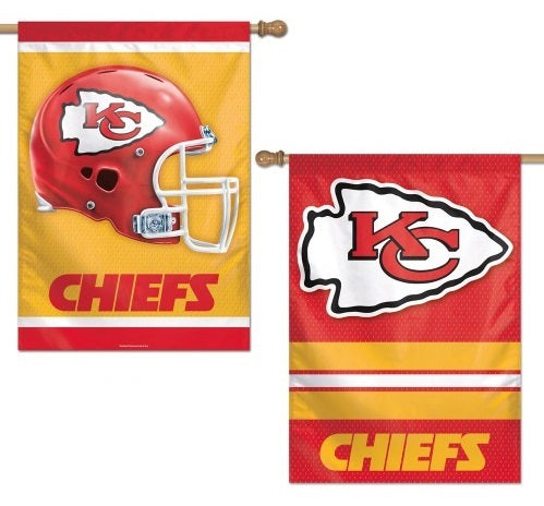 Kansas City Chiefs Banner 2 Sided House Flag heartlandflags