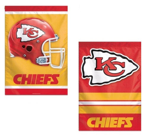 Kansas City Chiefs Banner 2 Sided House Flag heartlandflags