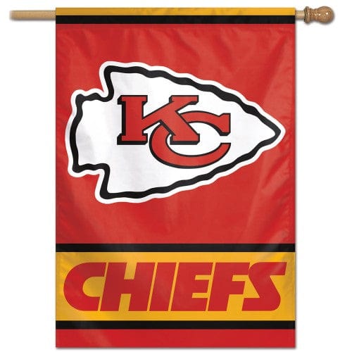 Kansas City Chiefs Banner Vertical Flag heartlandflags