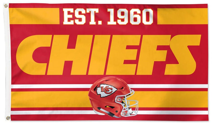 Kansas City Chiefs Flag 3x5 Est 1960 heartlandflags