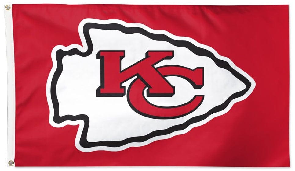 Kansas City Chiefs Flag 3x5 Logo Red 2 Sided heartlandflags