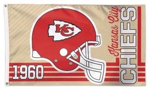 Kansas City Chiefs Flag 3x5 Retro 1960 heartlandflags