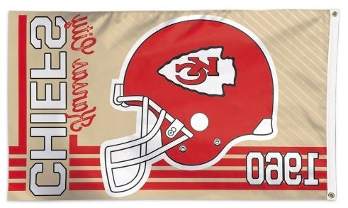 Kansas City Chiefs Flag 3x5 Retro 1960 heartlandflags