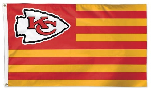 Kansas City Chiefs Flag 3x5 Stripes Patriotic heartlandflags