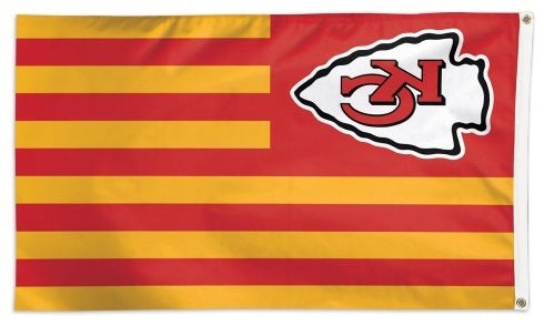 Kansas City Chiefs Flag 3x5 Stripes Patriotic heartlandflags