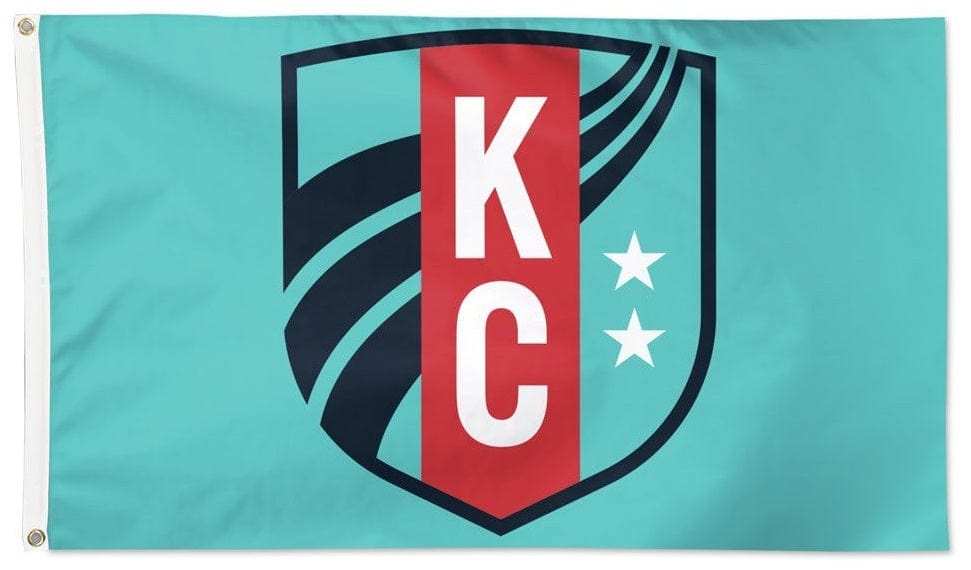 Kansas City Current Flag 3x5 Teal heartlandflags