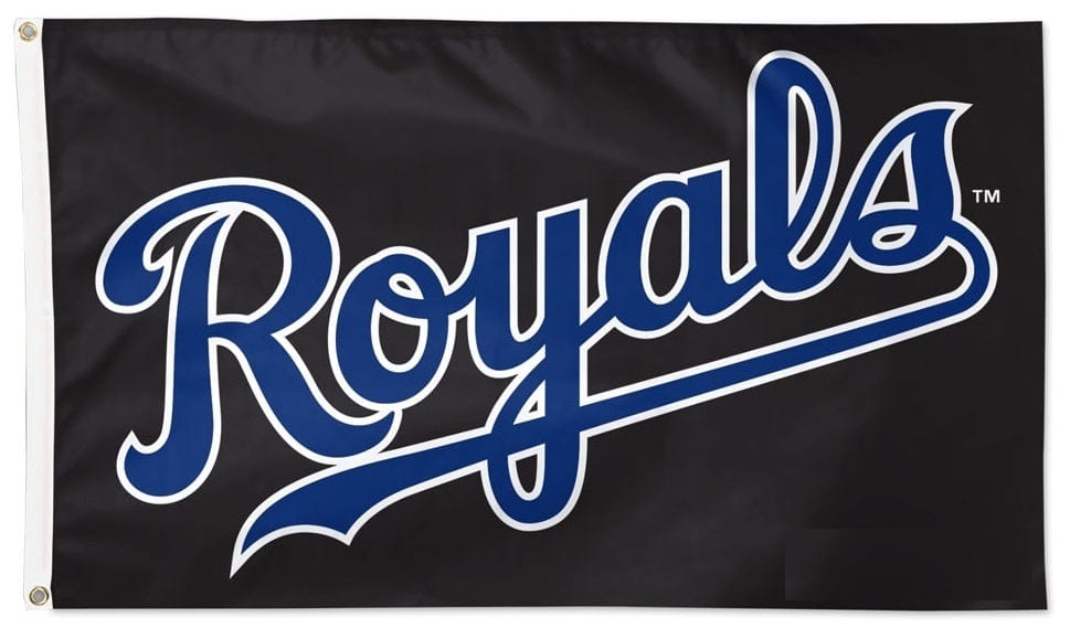 Kansas City Royals Flag 3x5 Black 2 Sided heartlandflags