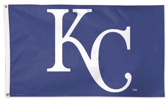 Kansas City Royals Flag 3x5 KC Logo 2 Sided heartlandflags